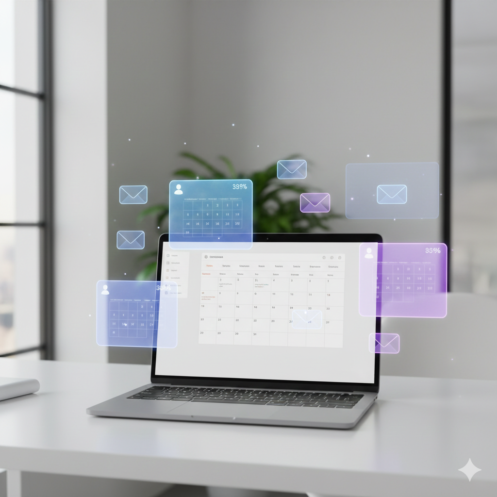 Recruiter overwhelmed by calendar scheduling and email coordination